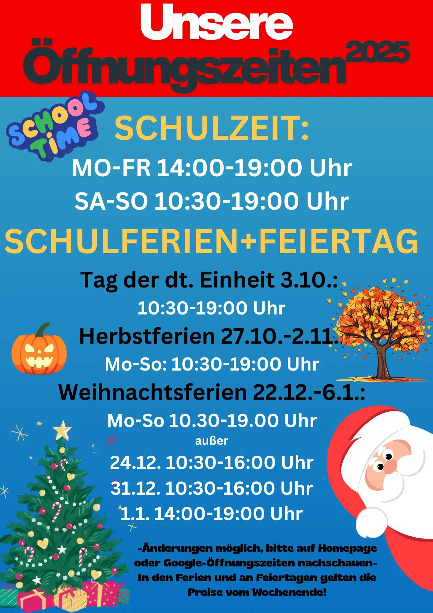 Öffnungszeiten Piratenland